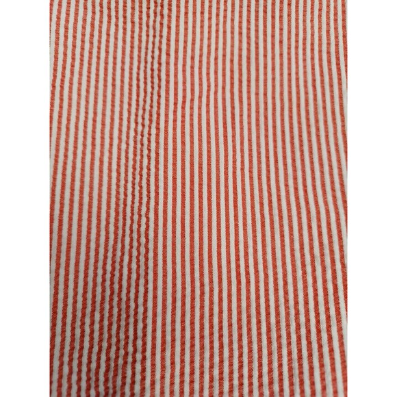 Ladies Talbots Perfect Crop Red White Striped Seersucker Capri Cropped Pants 10P - Picture 5 of 8
